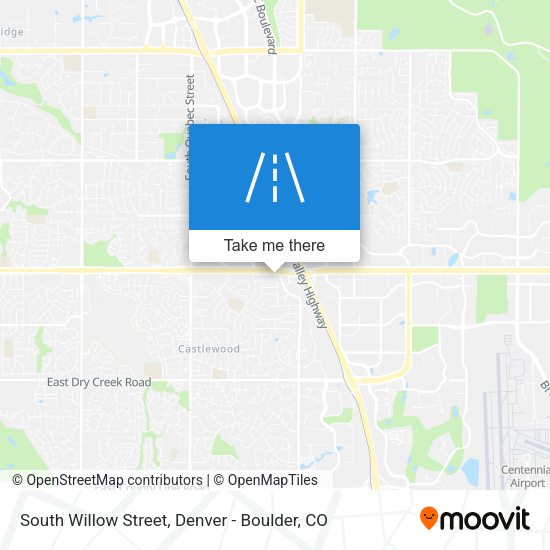South Willow Street map