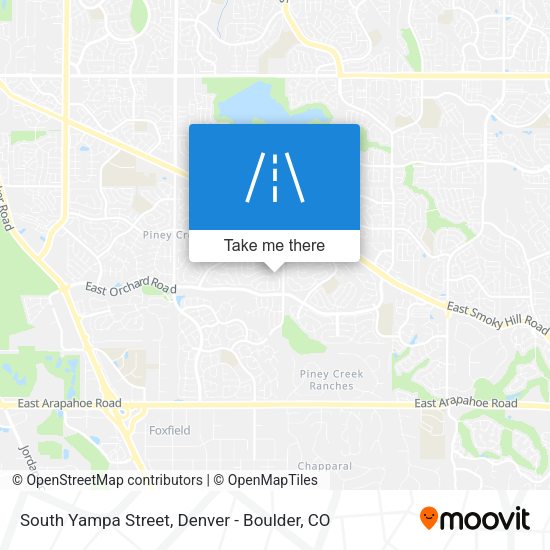South Yampa Street map