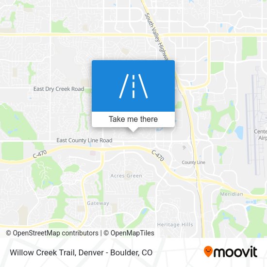 Willow Creek Trail map