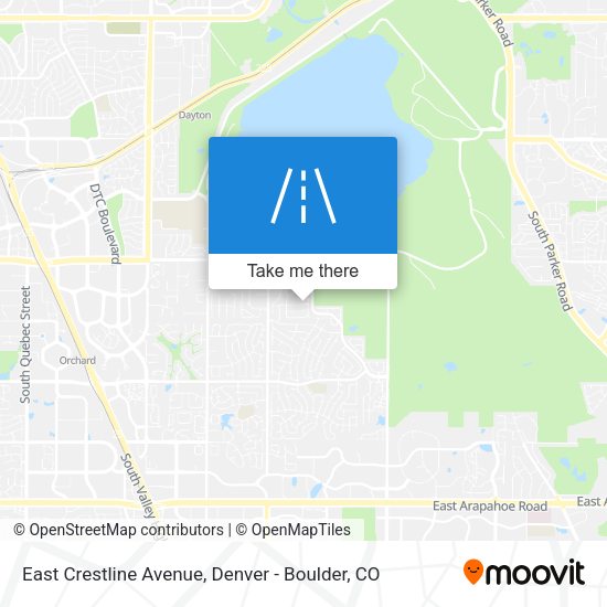 Mapa de East Crestline Avenue