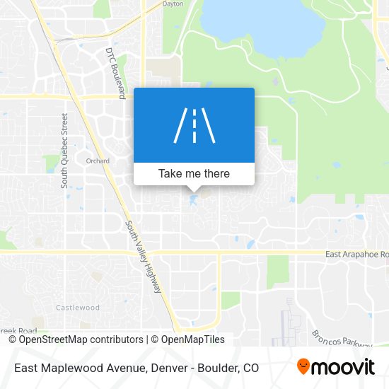 Mapa de East Maplewood Avenue