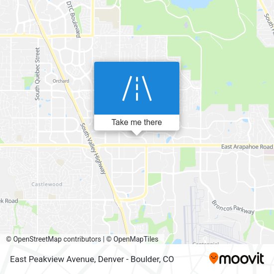 East Peakview Avenue map