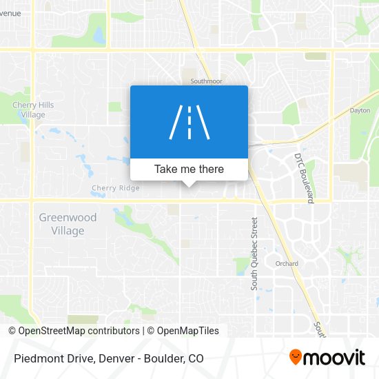 Piedmont Drive map