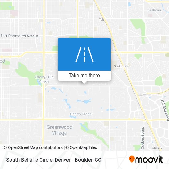 Mapa de South Bellaire Circle