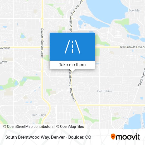 Mapa de South Brentwood Way