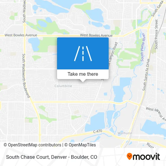 South Chase Court map