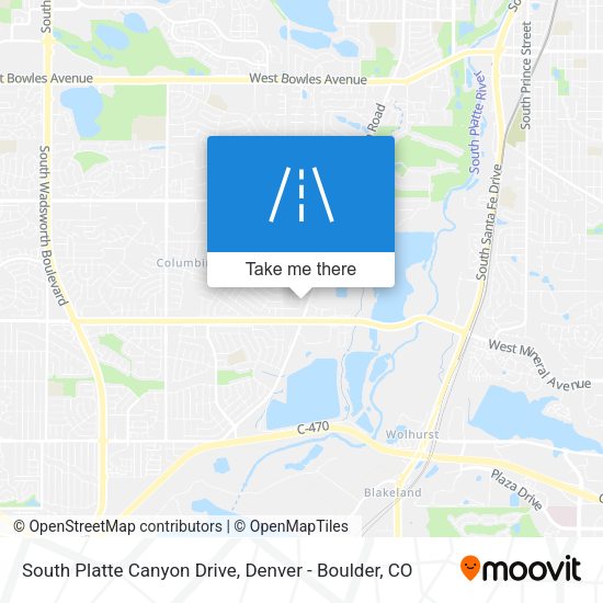 South Platte Canyon Drive map