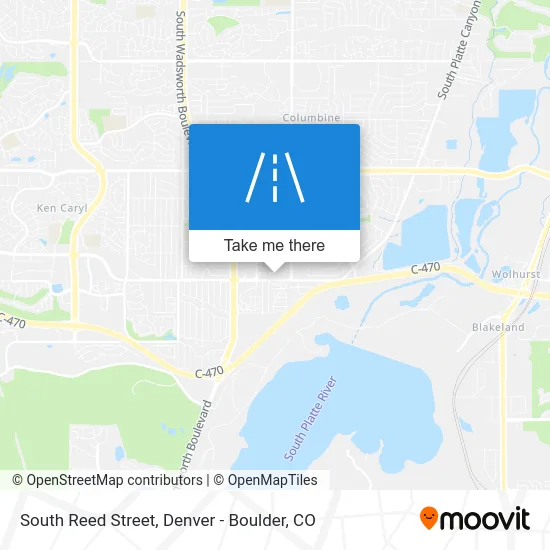 South Reed Street map