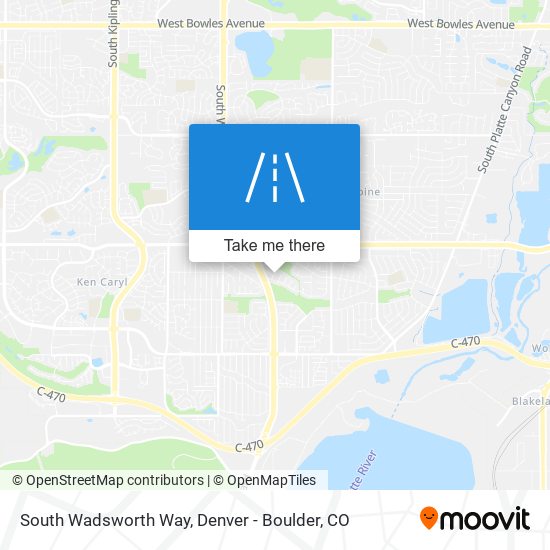 South Wadsworth Way map