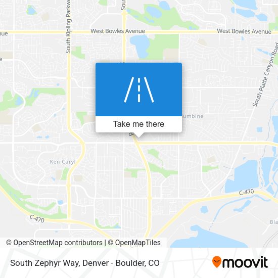 South Zephyr Way map