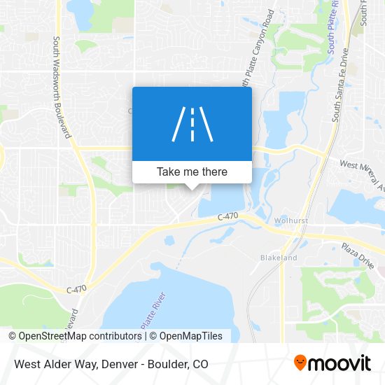 West Alder Way map