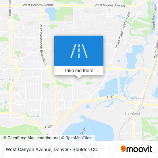 West Canyon Avenue map