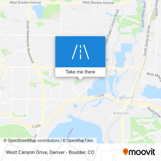 West Canyon Drive map