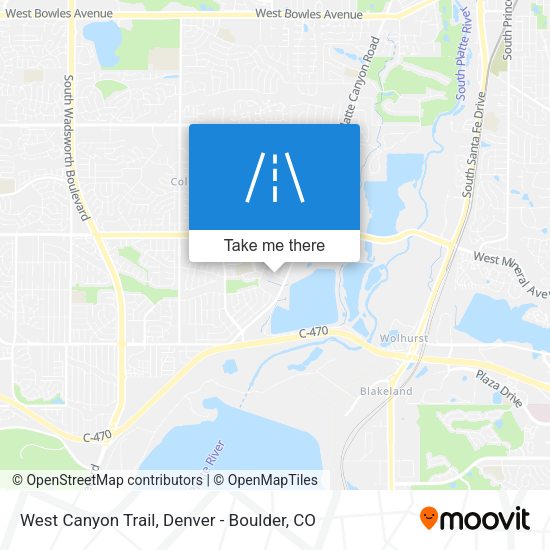 West Canyon Trail map
