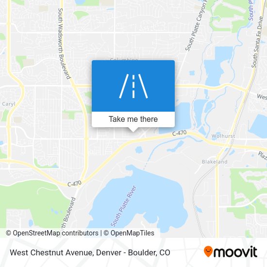 West Chestnut Avenue map