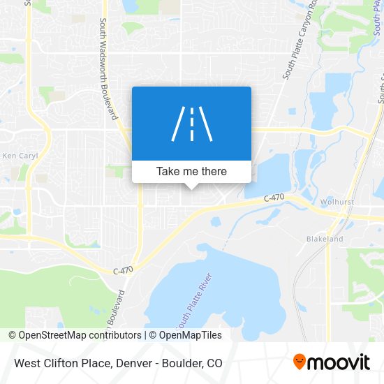 West Clifton Place map