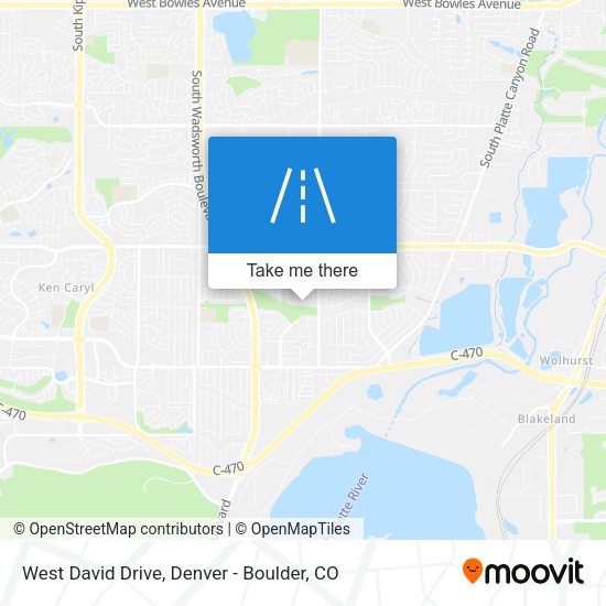 West David Drive map