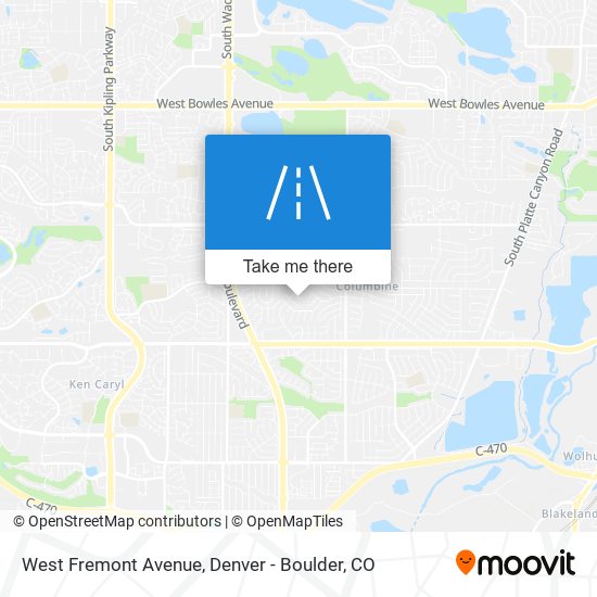 Mapa de West Fremont Avenue