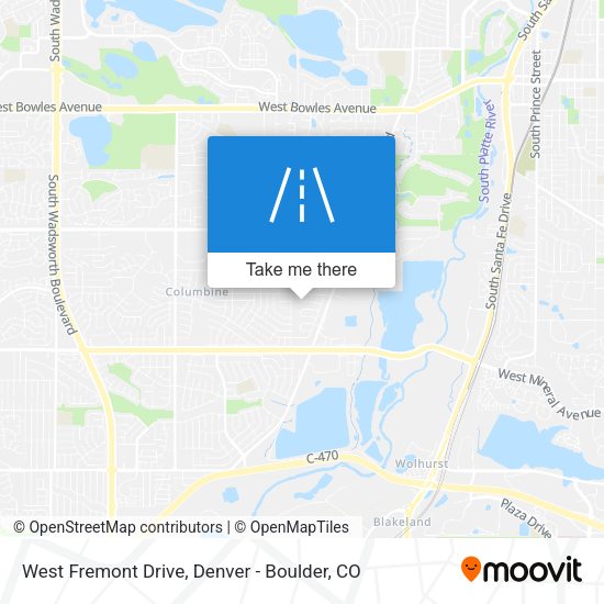 West Fremont Drive map