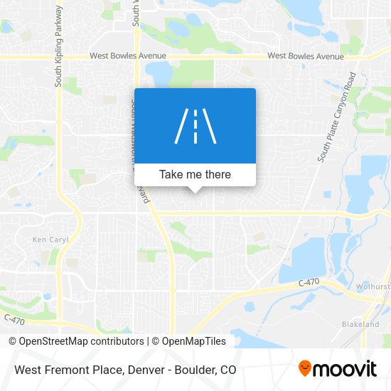 West Fremont Place map