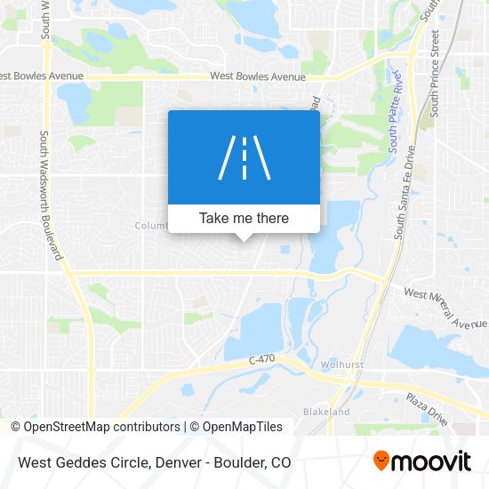 West Geddes Circle map