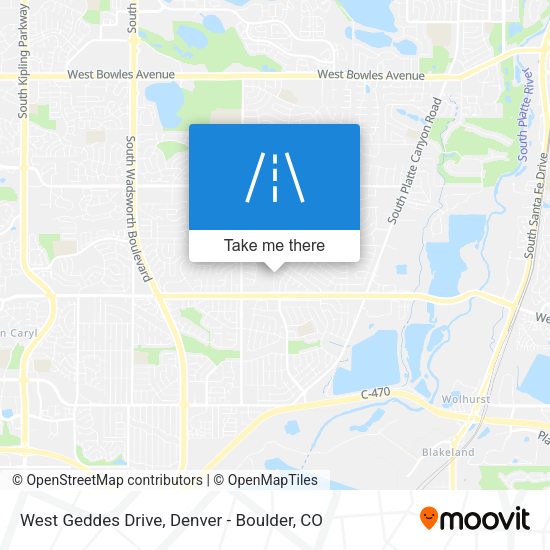 West Geddes Drive map