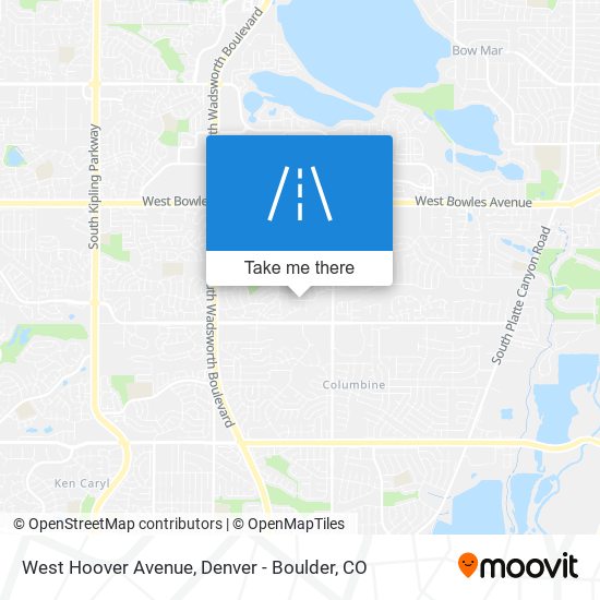 Mapa de West Hoover Avenue