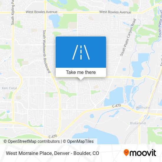 West Morraine Place map