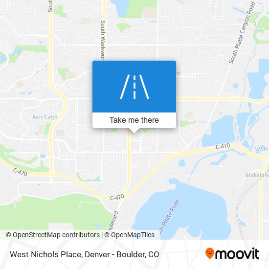 West Nichols Place map