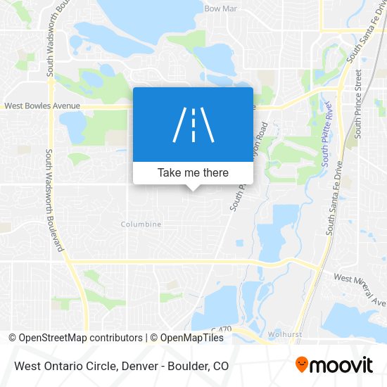 Mapa de West Ontario Circle
