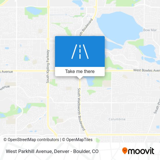 West Parkhill Avenue map