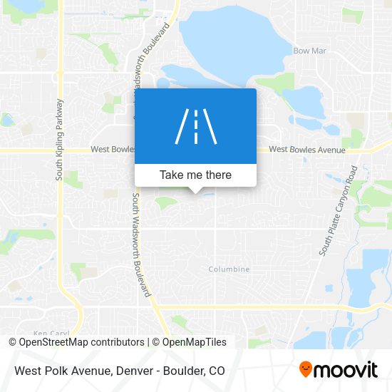 Mapa de West Polk Avenue