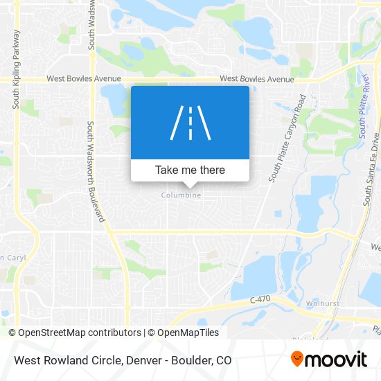 Mapa de West Rowland Circle