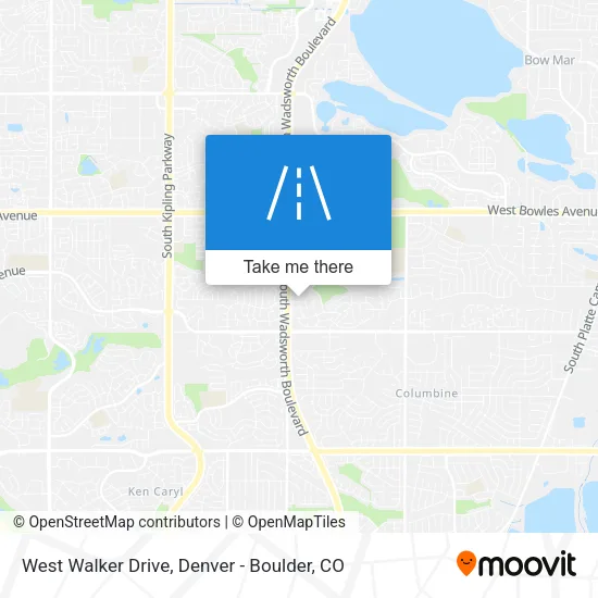 West Walker Drive map