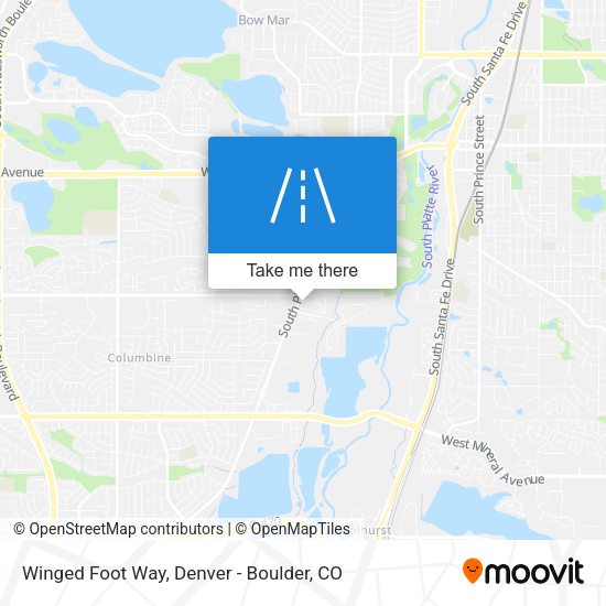 Mapa de Winged Foot Way