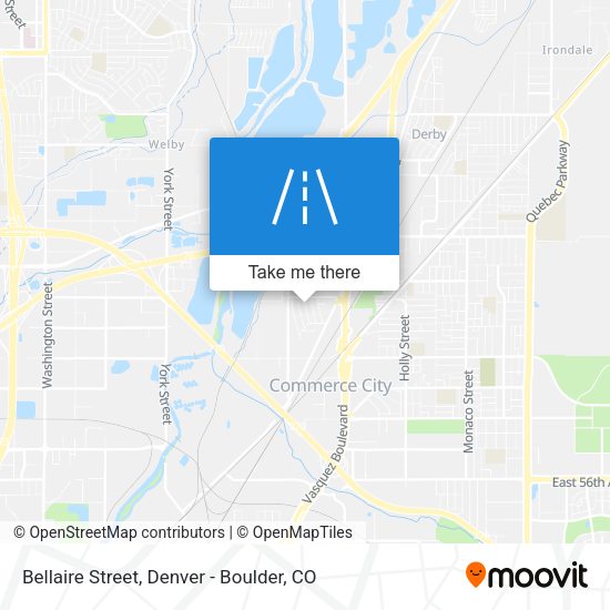Bellaire Street map