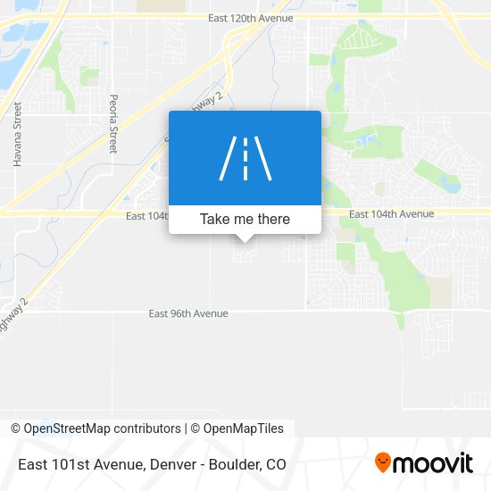 Mapa de East 101st Avenue