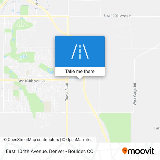Mapa de East 104th Avenue