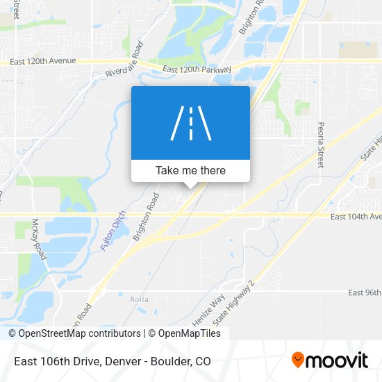 Mapa de East 106th Drive