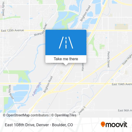 East 108th Drive map
