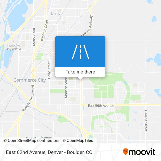 Mapa de East 62nd Avenue