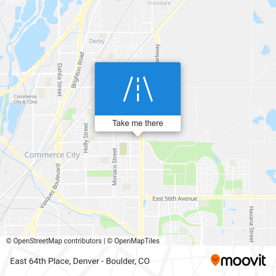 East 64th Place map