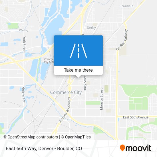 East 66th Way map