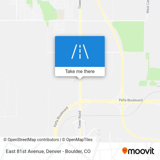 Mapa de East 81st Avenue