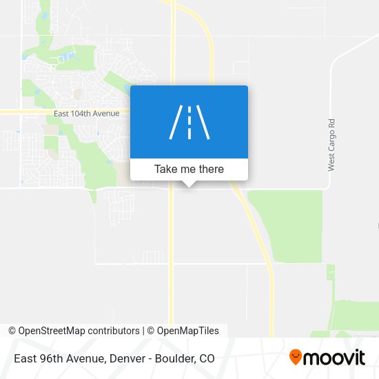 East 96th Avenue map