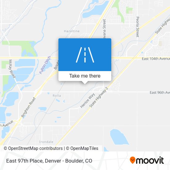 East 97th Place map