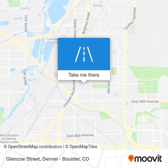 Glencoe Street map