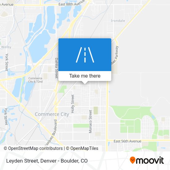 Leyden Street map