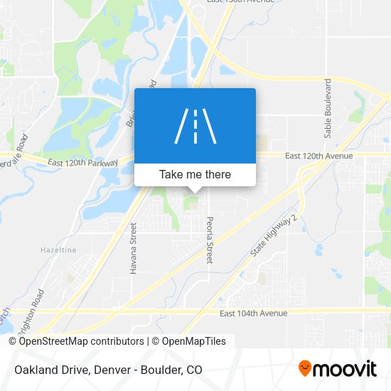 Oakland Drive map