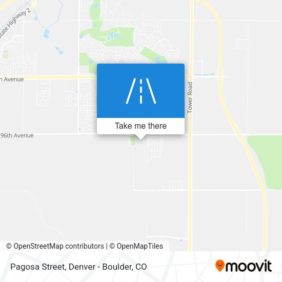 Pagosa Street map